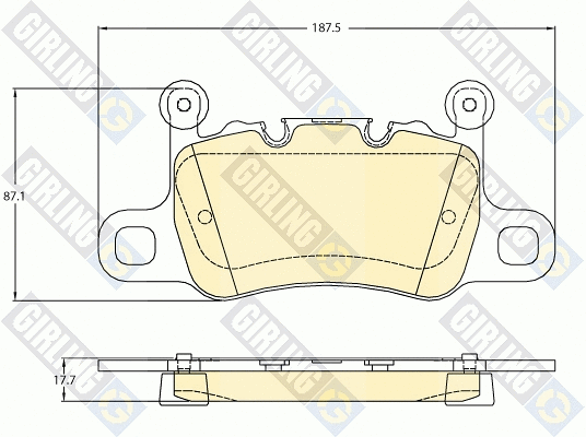 Brake Pad Set, disc brake (6121045)