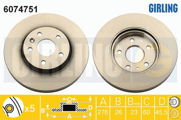 Brake Disc (6074751)