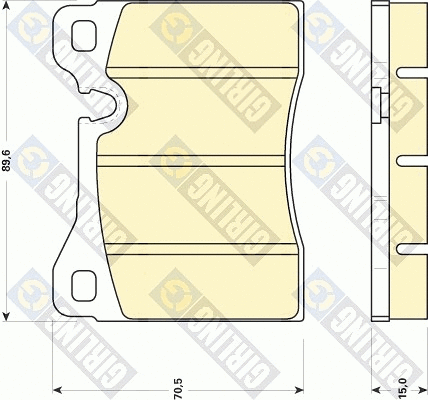 Brake Pad Set, disc brake (6102702)