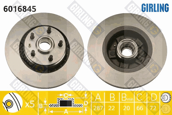 Brake Disc (6016845)