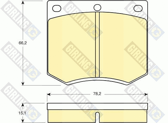 Brake Pad Set, disc brake (6106601)
