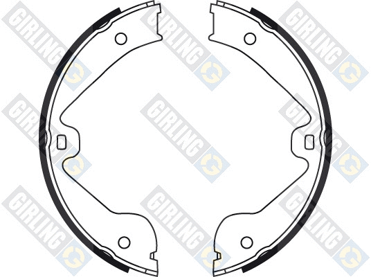Brake Shoe Set, parking brake