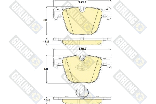 Brake Pad Set, disc brake (6115022)