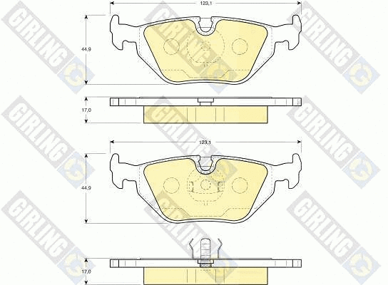 Brake Pad Set, disc brake (6113432)