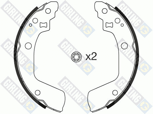 Brake Shoe Set (5187939)