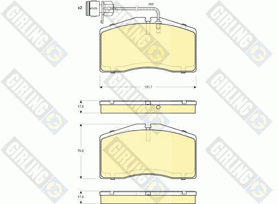 Brake Pad Set, disc brake (6115239)