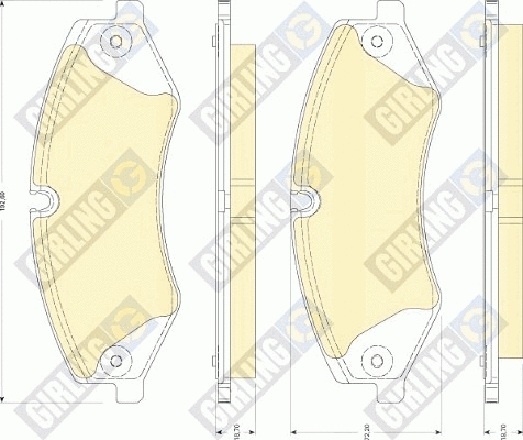 Brake Pad Set, disc brake (6118251)
