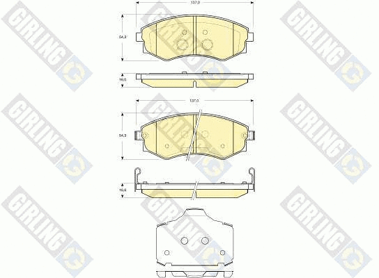 Brake Pad Set, disc brake (6133659)