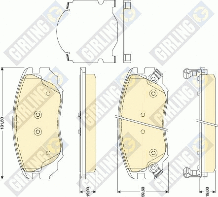 Brake Pad Set, disc brake (6117829)