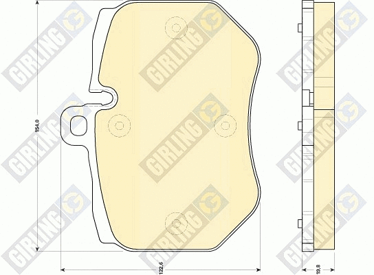 Brake Pad Set, disc brake (6118489)