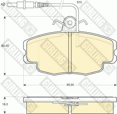 Brake Kit, disc brake (6410451)