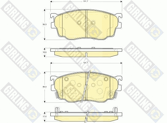 Brake Pad Set, disc brake (6132539)