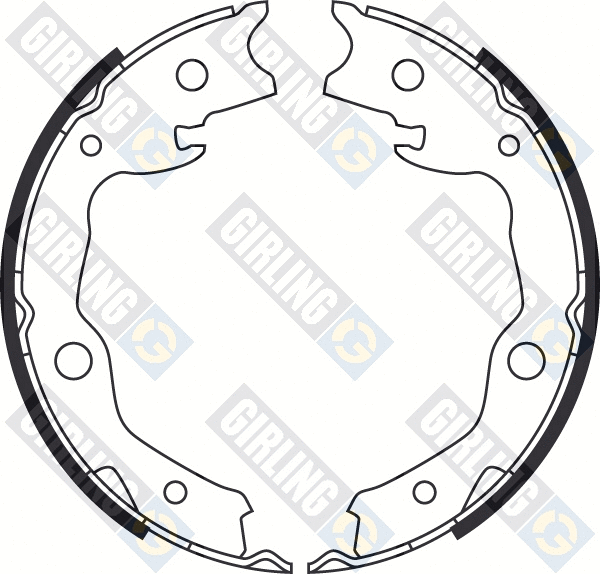 Brake Shoe Set, parking brake