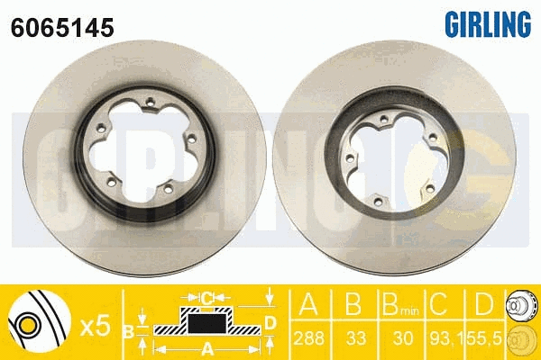 Brake Disc (6065145)