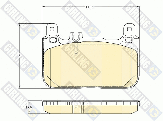 Brake Pad Set, disc brake (6121176)
