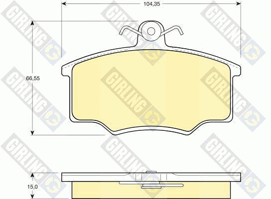 Brake Pad Set, disc brake (6104031)