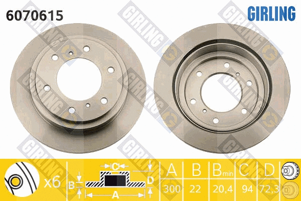 Brake Disc (6070615)