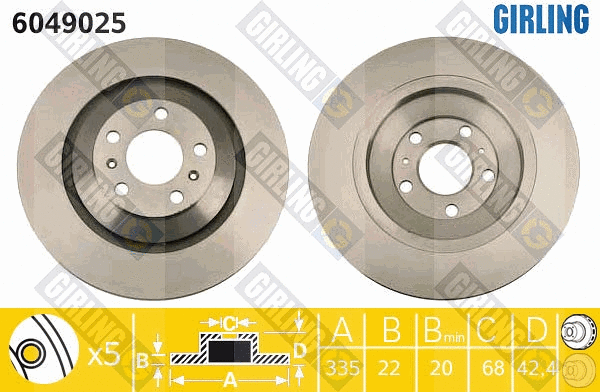 Brake Disc (6049025)