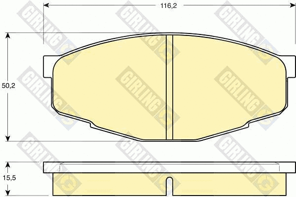 Brake Pad Set, disc brake (6102939)
