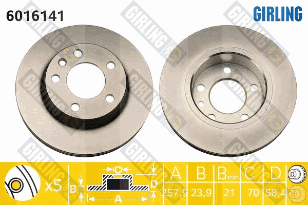 Brake Disc (6016141)
