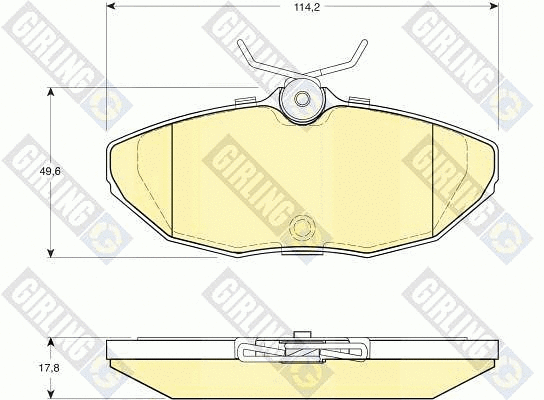 Brake Pad Set, disc brake (6113981)