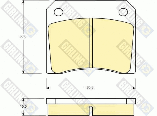 Brake Pad Set, disc brake (6105571)