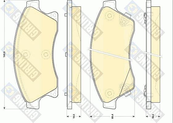Brake Pad Set, disc brake (6118439)
