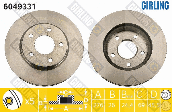 Brake Disc (6049331)