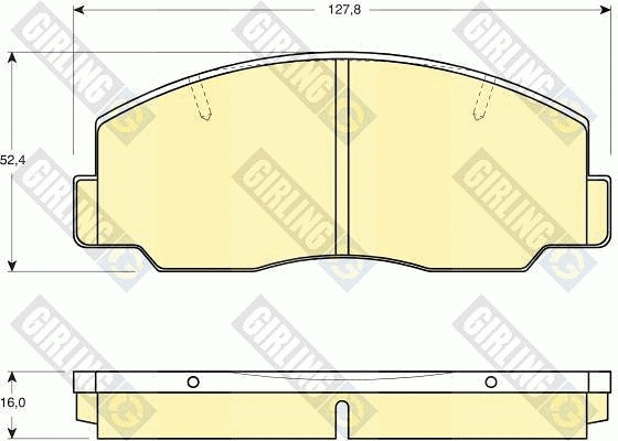 Brake Pad Set, disc brake (6110969)