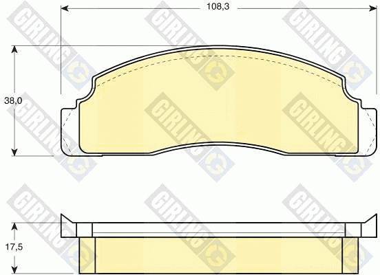 Brake Pad Set, disc brake (6106243)