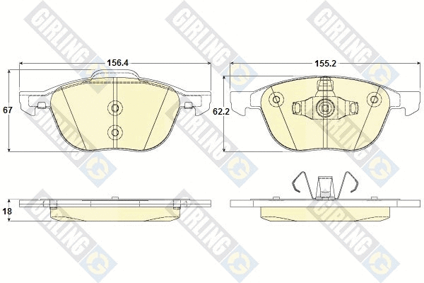Brake Pad Set, disc brake (6120112)