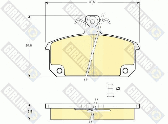 Brake Pad Set, disc brake (6106321)