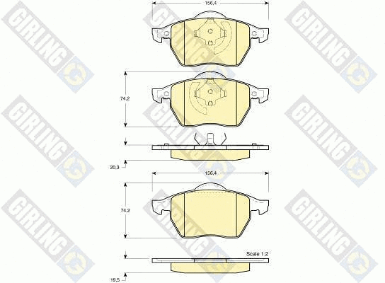 Brake Pad Set, disc brake (6112752)