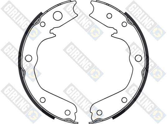 Brake Shoe Set, parking brake