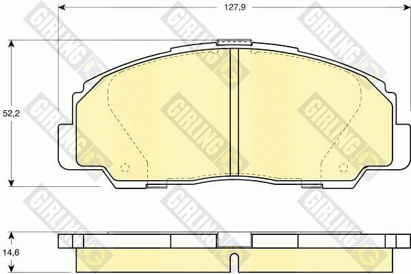 Brake Pad Set, disc brake (6111359)