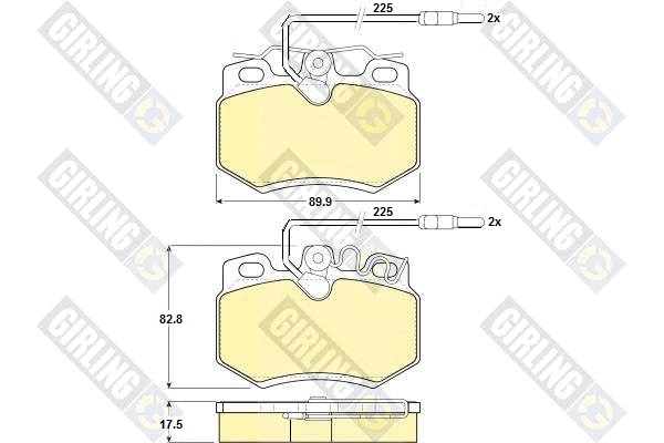 Brake Pad Set, disc brake (6104461)