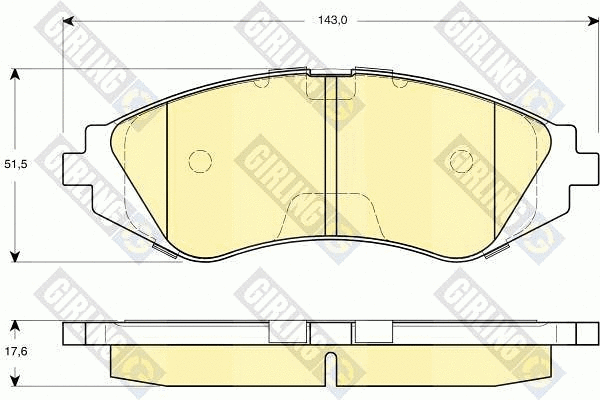 Brake Pad Set, disc brake (6132659)