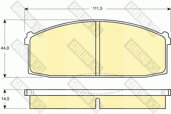 Brake Pad Set, disc brake (6101979)