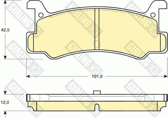 Brake Pad Set, disc brake (6103759)