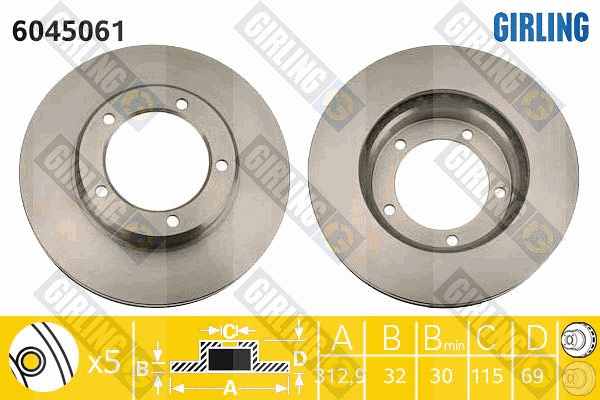 Brake Disc (6045061)