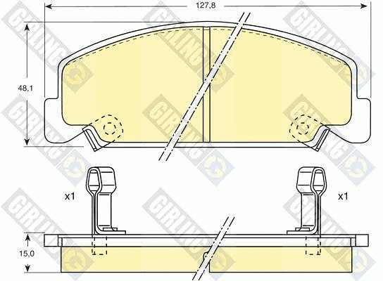 Brake Pad Set, disc brake (6107649)