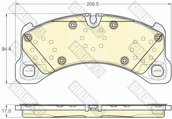 Brake Pad Set, disc brake (6120045)