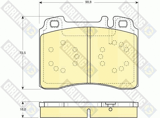 Brake Pad Set, disc brake (6113182)