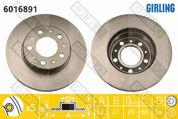 Brake Disc (6016891)