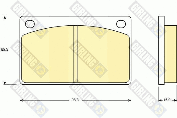 Brake Pad Set, disc brake (6105761)