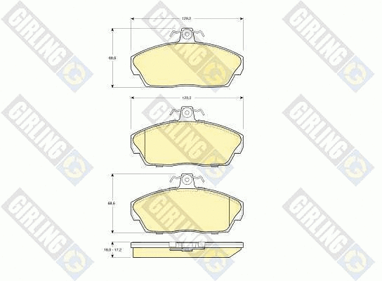 Brake Pad Set, disc brake (6113191)