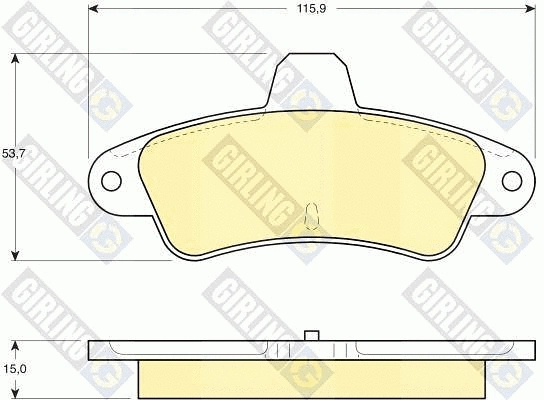 Brake Pad Set, disc brake (6140843)