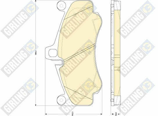 Brake Pad Set, disc brake (6118639)