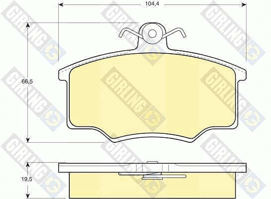 Brake Pad Set, disc brake (6106281)