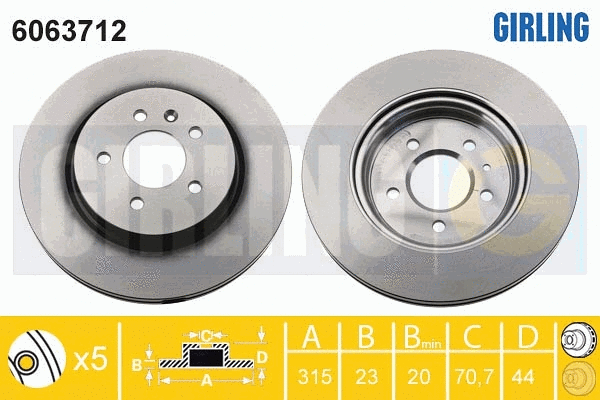 Brake Disc (6063712)